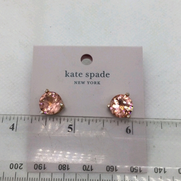 NWT Kate Spade New York Rise & Shine Peach Stud Earrings - Picture 3 of 3